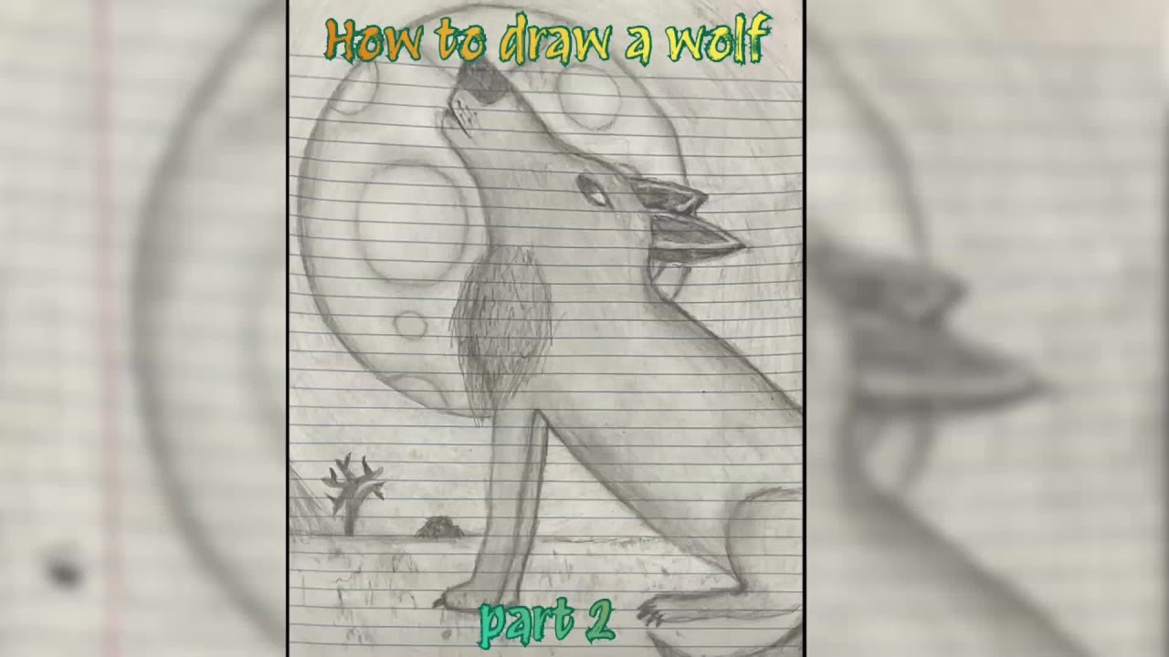 How to draw a wolf part 2
