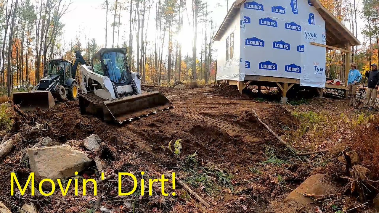 Doing Some Sitework Around our Off-Grid Cabin!