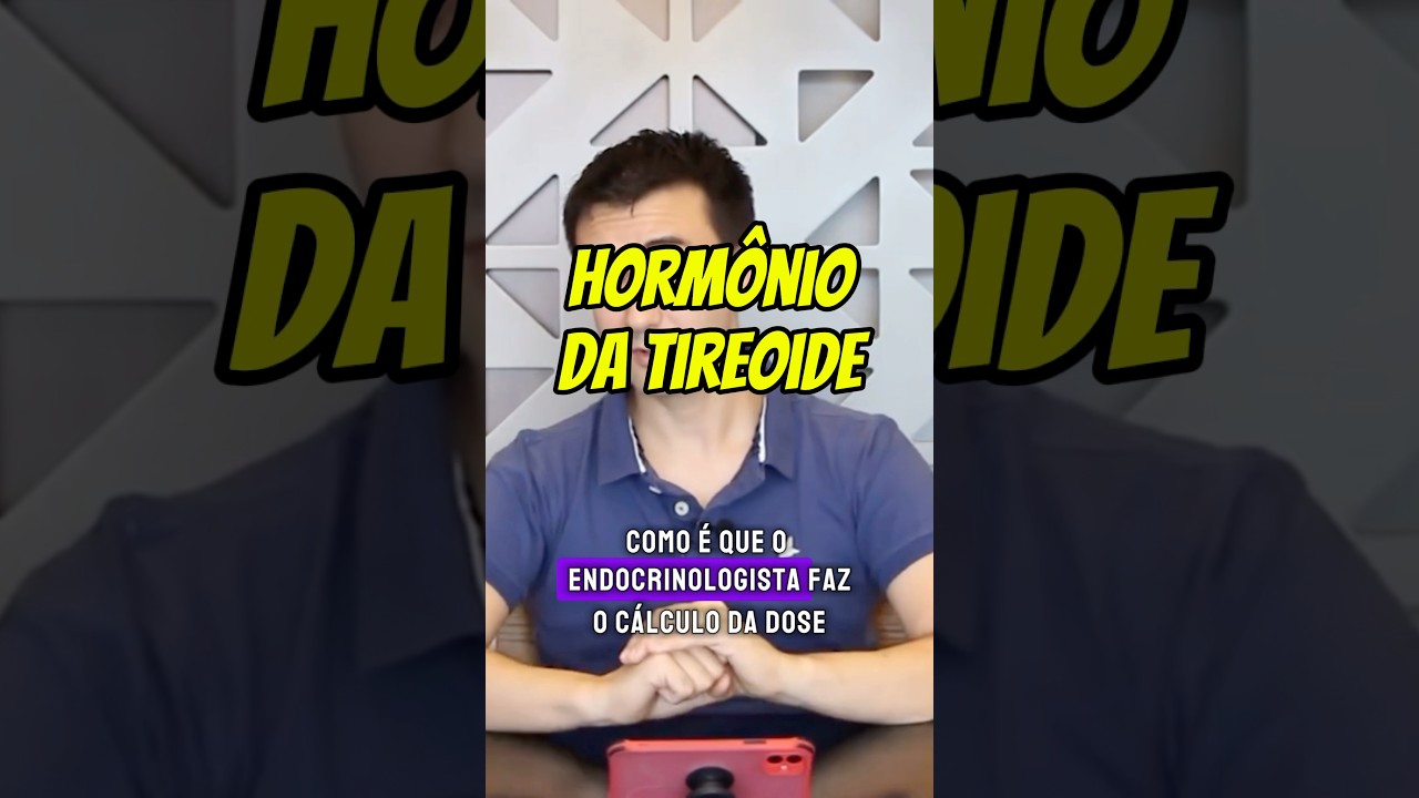 C&aacute;lculo da dose do horm&ocirc;nio da tireoide. Aprenda! #endocrinologia #tireoide #hormonio
