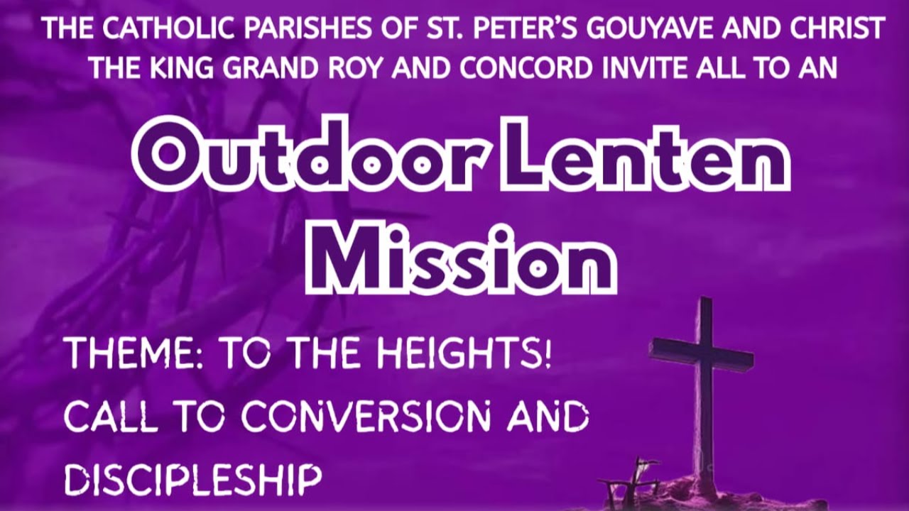 St. Peter's Gouyave, Christ the King Grand Roy and Concord  Outdoor Lenten Mission Night 2