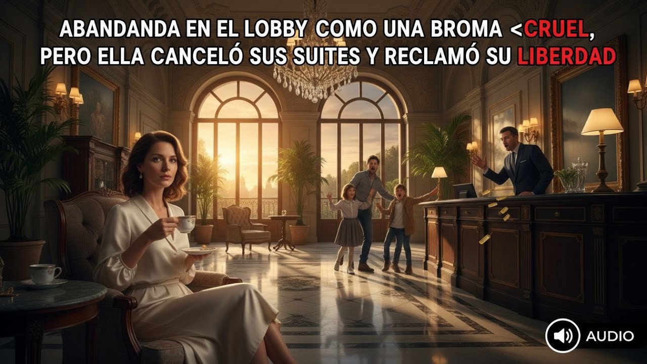 LA FAMILIA LA ABANDONÓ EN EL LOBBY COMO UNA BROMA CRUEL, ELLA CANCELÓ SUS SUITES Y SE....