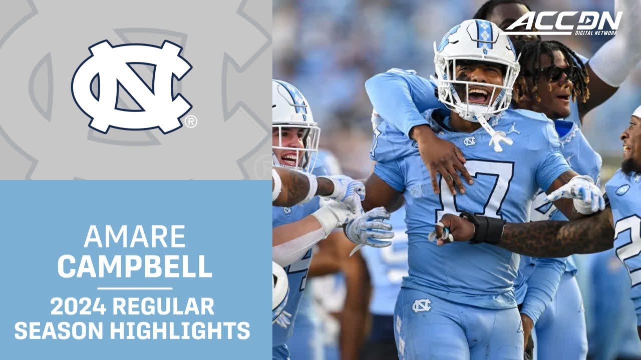 Amare Campbell 2024 Regular Season Highlights | UNC Linebacker