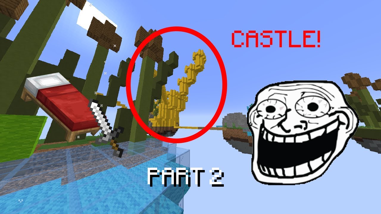 Building a HUGE Castle in BedWars on MineBerry: Part 2
