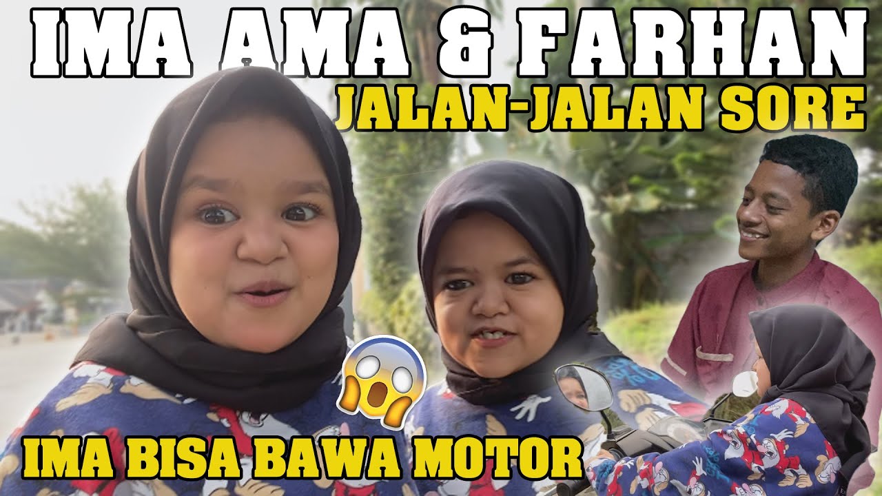 JALAN-JALAN SORE DI KOMPLEK | IMA BISA BONCENG AMA & FARHAN PAKE MOTOR BEAT