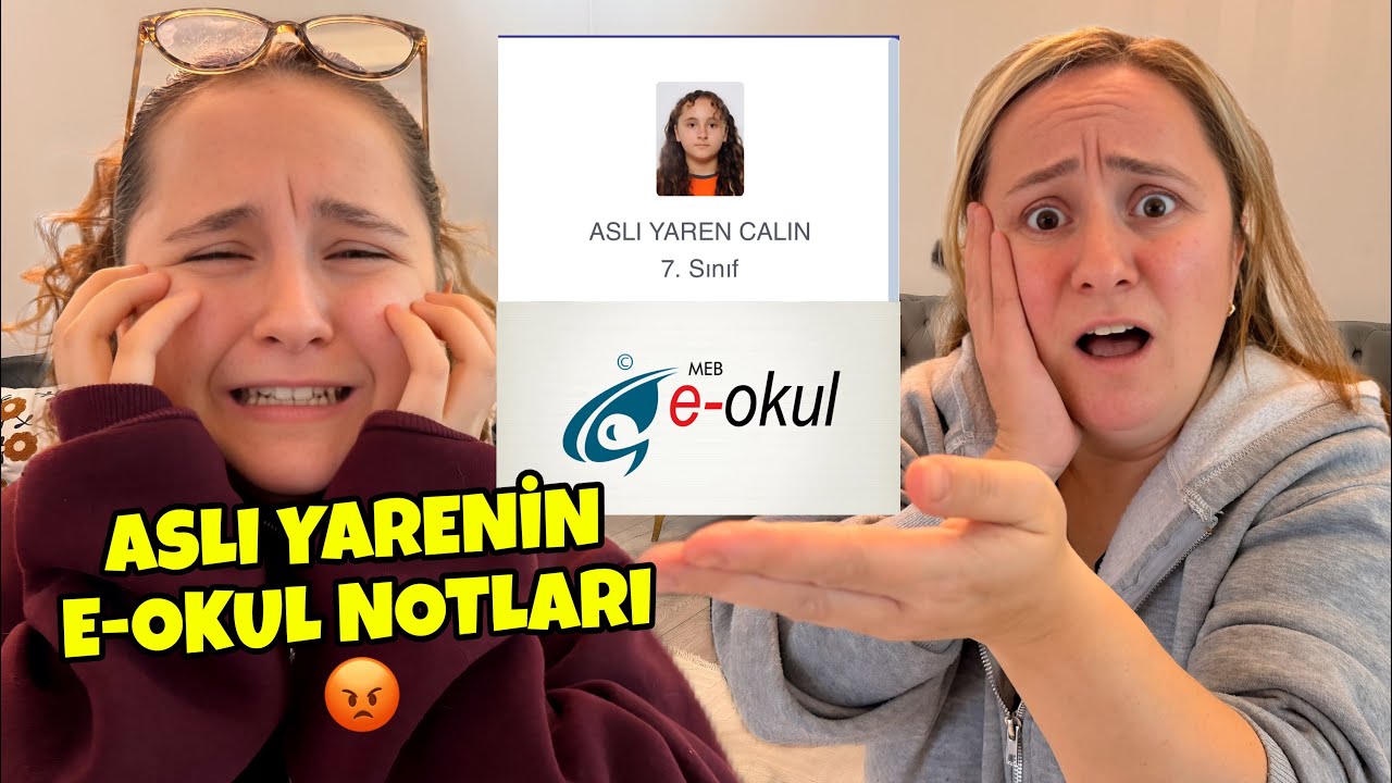 ASLI YAREN &lsquo;İN E-OKUL NOTLARINI İNCELEDİK !! (B&Uuml;Y&Uuml;K HEDİYE)