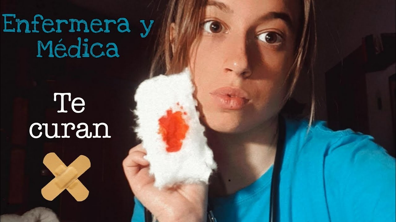 ASMR - Enfermera y Médica te curan tus heridas + Chequeo general - Pau ASMR