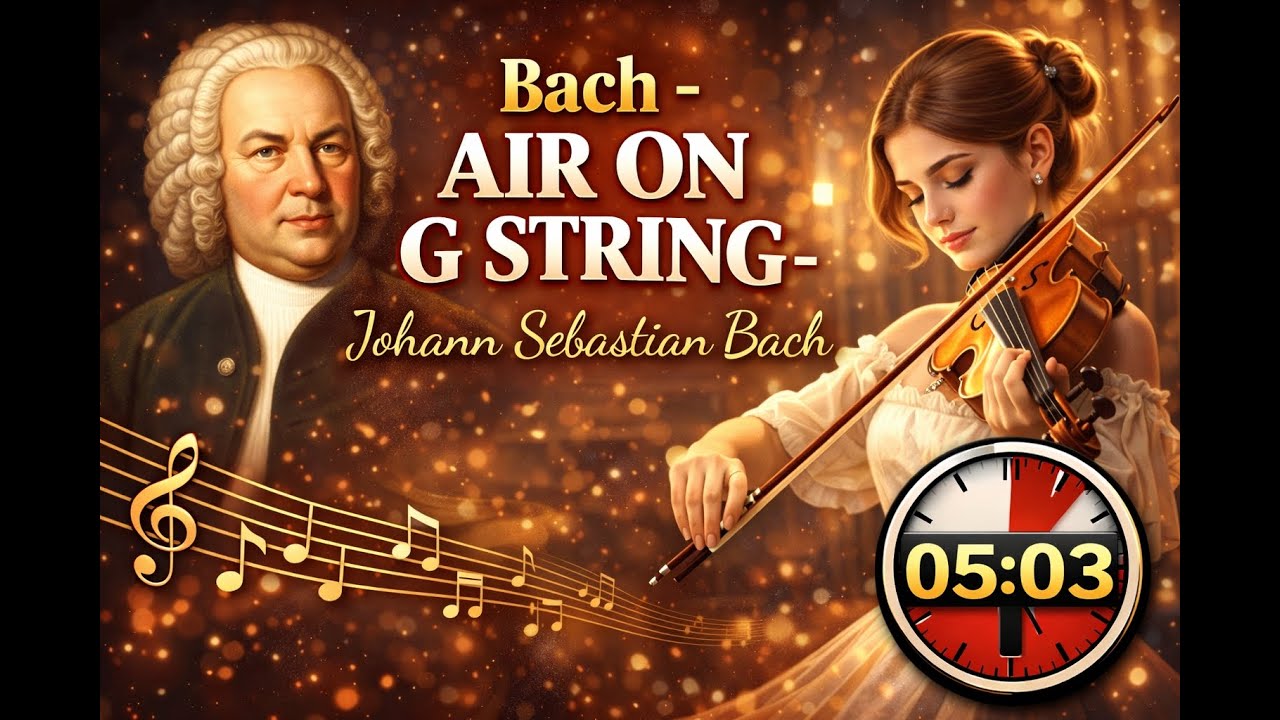 Bach - Air on G String - Johann Sebastian Bach 4K