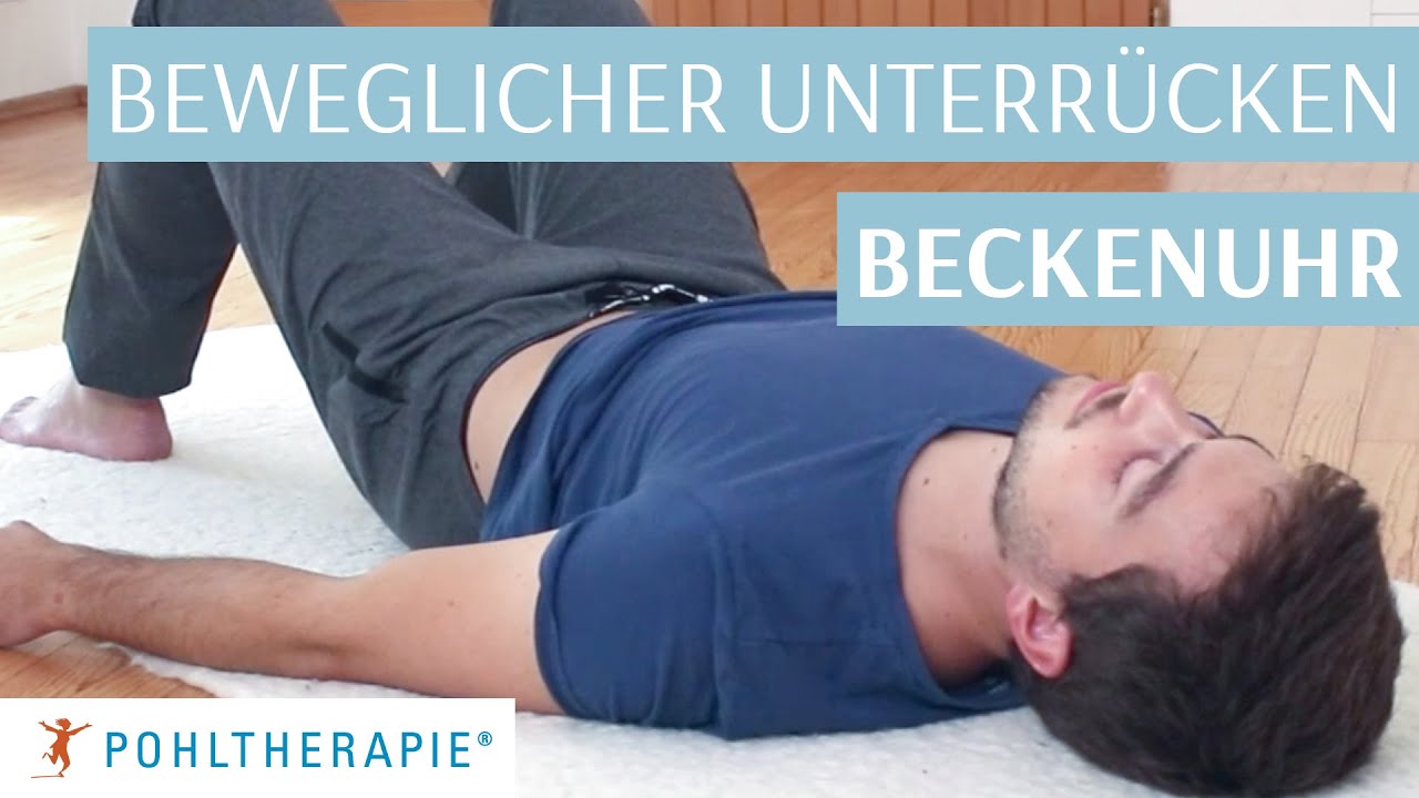 Übung für einen beweglichen unteren Rücken: Die Beckenuhr