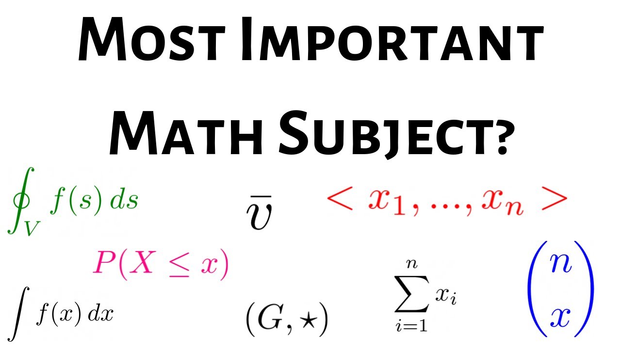 What is the Most Important Math Subject?
