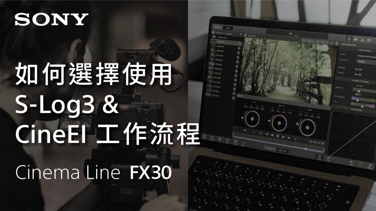 如何選擇使用 S-Log3 和 Cine EI  | Cinema Line FX30 | Sony |  α