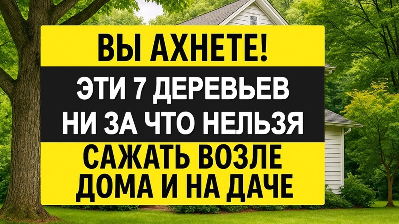 Вы ахнете! 7 деревьев, никогда нельзя сажать возле дома, дачи: приносят болезни и отнимают достаток!
