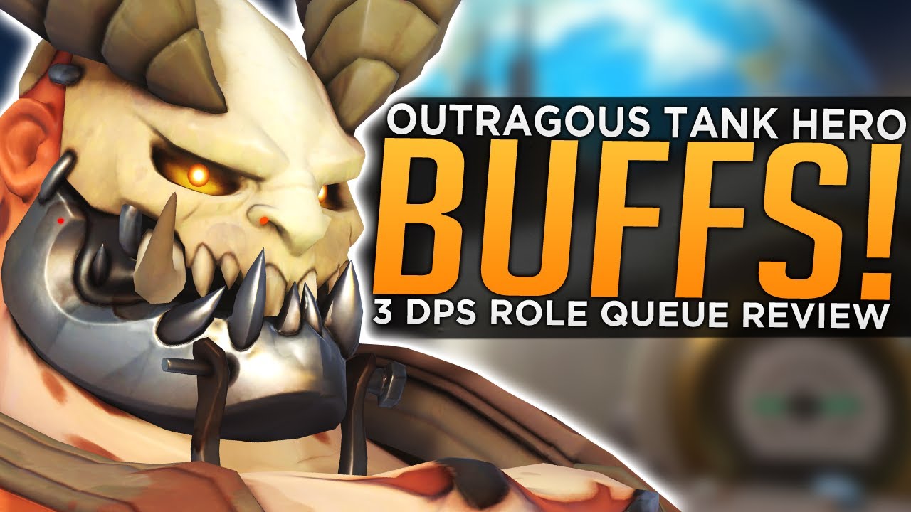 Overwatch: HUGE Tank Hero BUFF Reworks - Triple Damage Role Queue Review