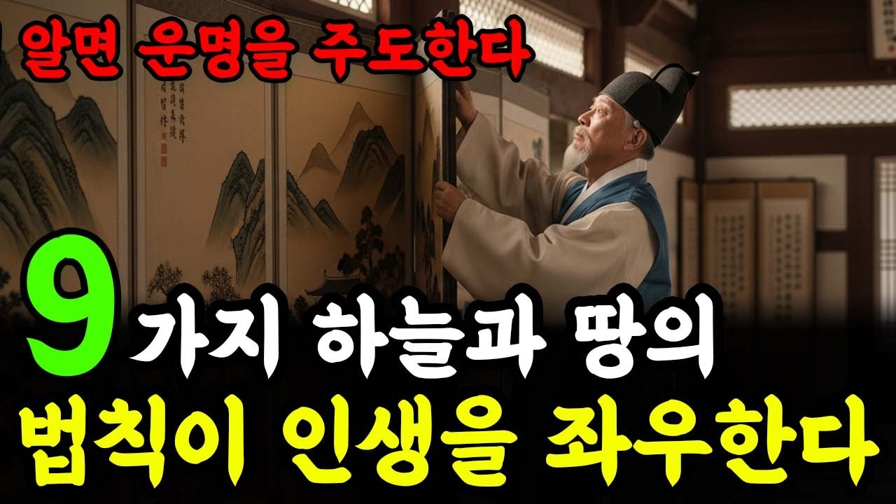 하늘과 땅의 9가지 법칙이 인생을 좌우한다, 일찍 알면 운명을 주도한다 | 인생 철학 | 고인의 가르침