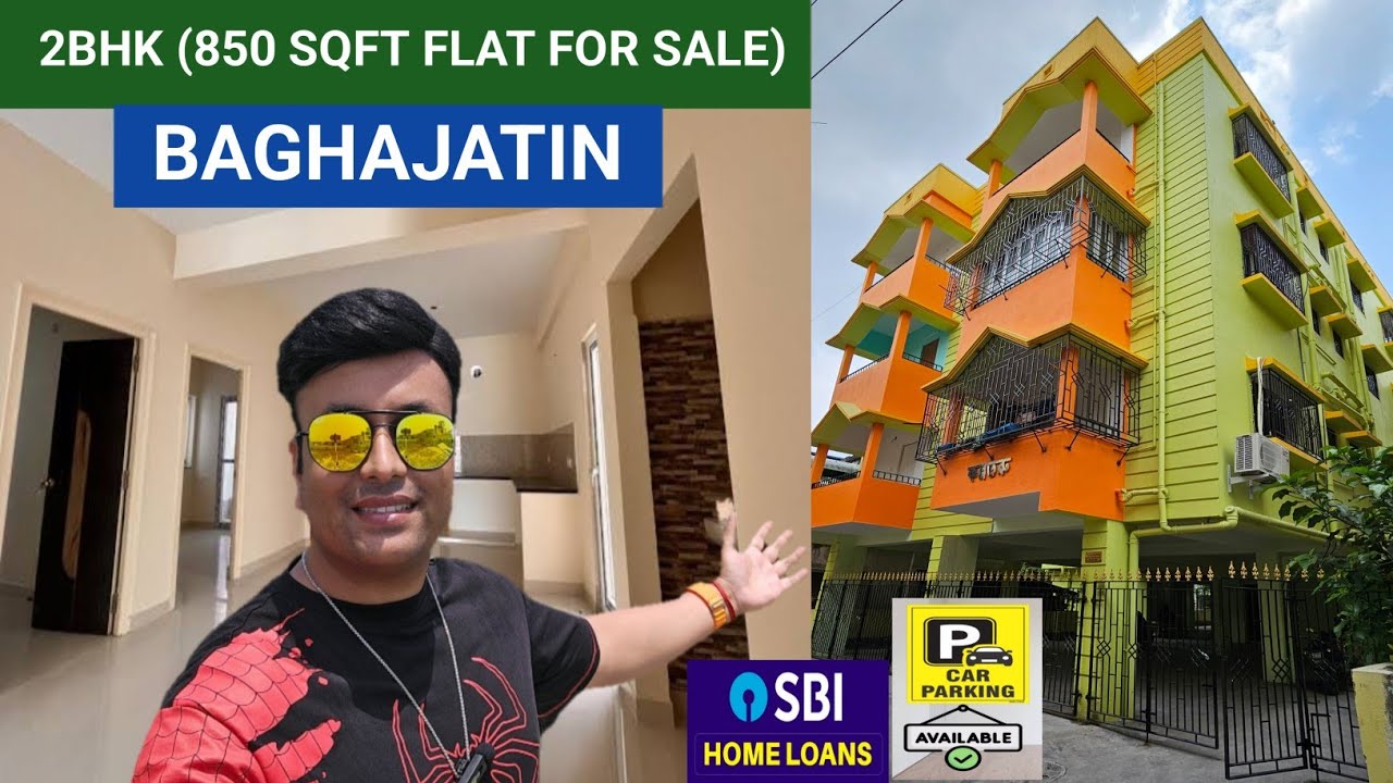 2BHK(850 SQFT) Flat For Sale in Baghajatin / Car Parking Available