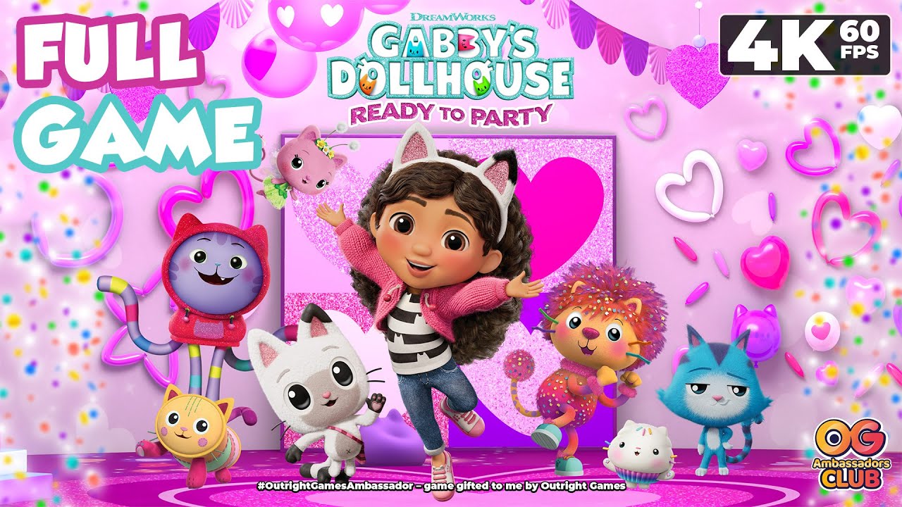 DreamWorks Gabby's Dollhouse: Ready to Party (PC) - Full Game 4K60 Walkthrough 100% - No Commentary