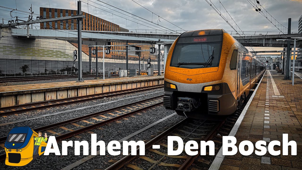 Een ijskoude ochtend! | Sprinter Arnhem Centraal - 's-Hertogenbosch (FLIRT)