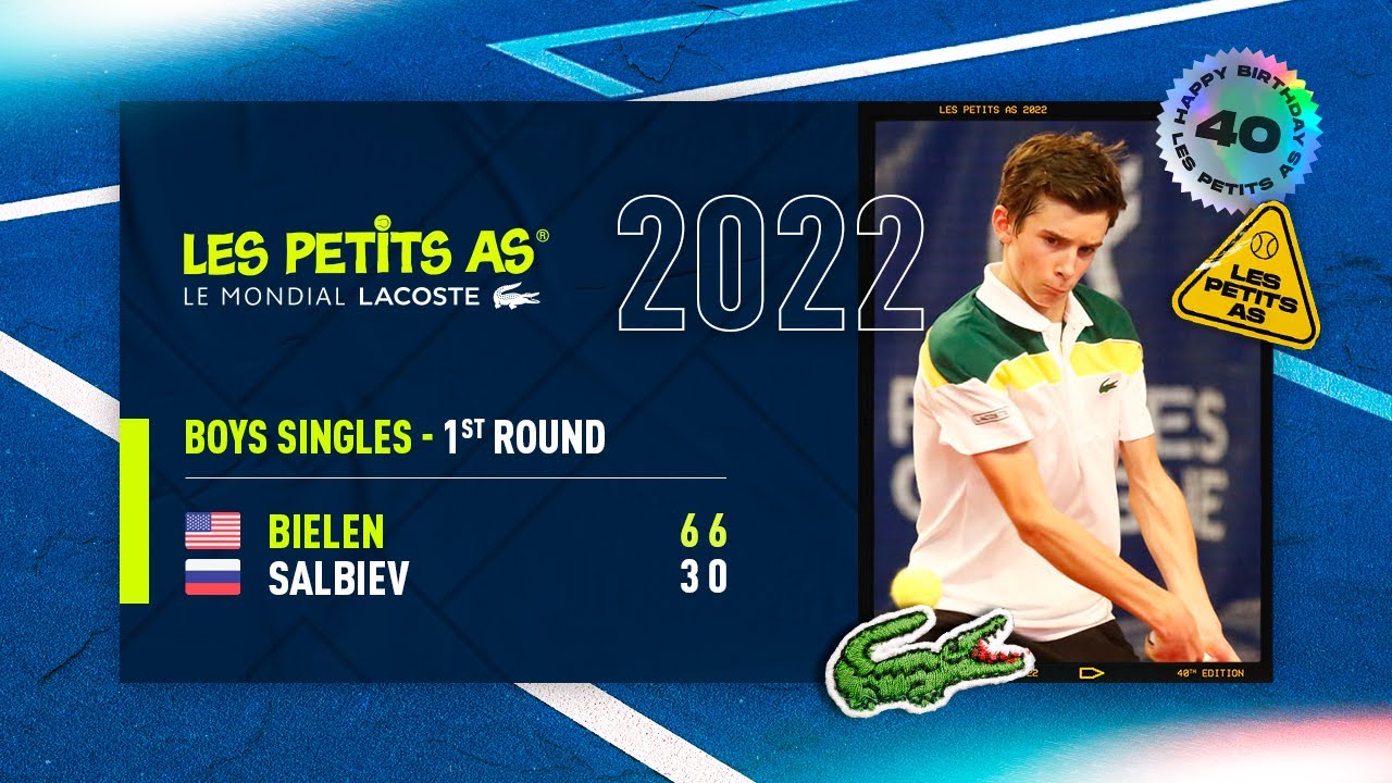Les Petits As 2022 | Boys 1st Round | Marat Salbiev vs. Sebastian Bielen