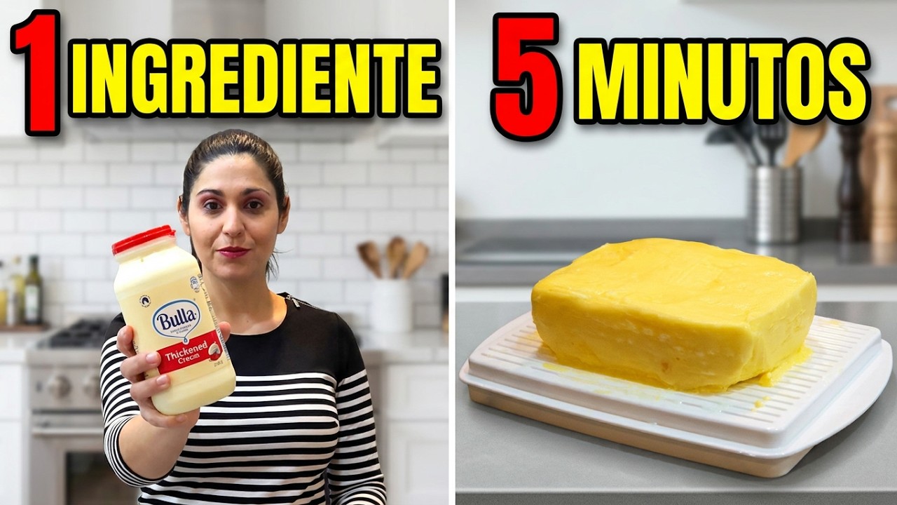 ¡Increíble! Así se hace MANTEQUILLA Casera con SOLO 1 Ingrediente 🧈✨