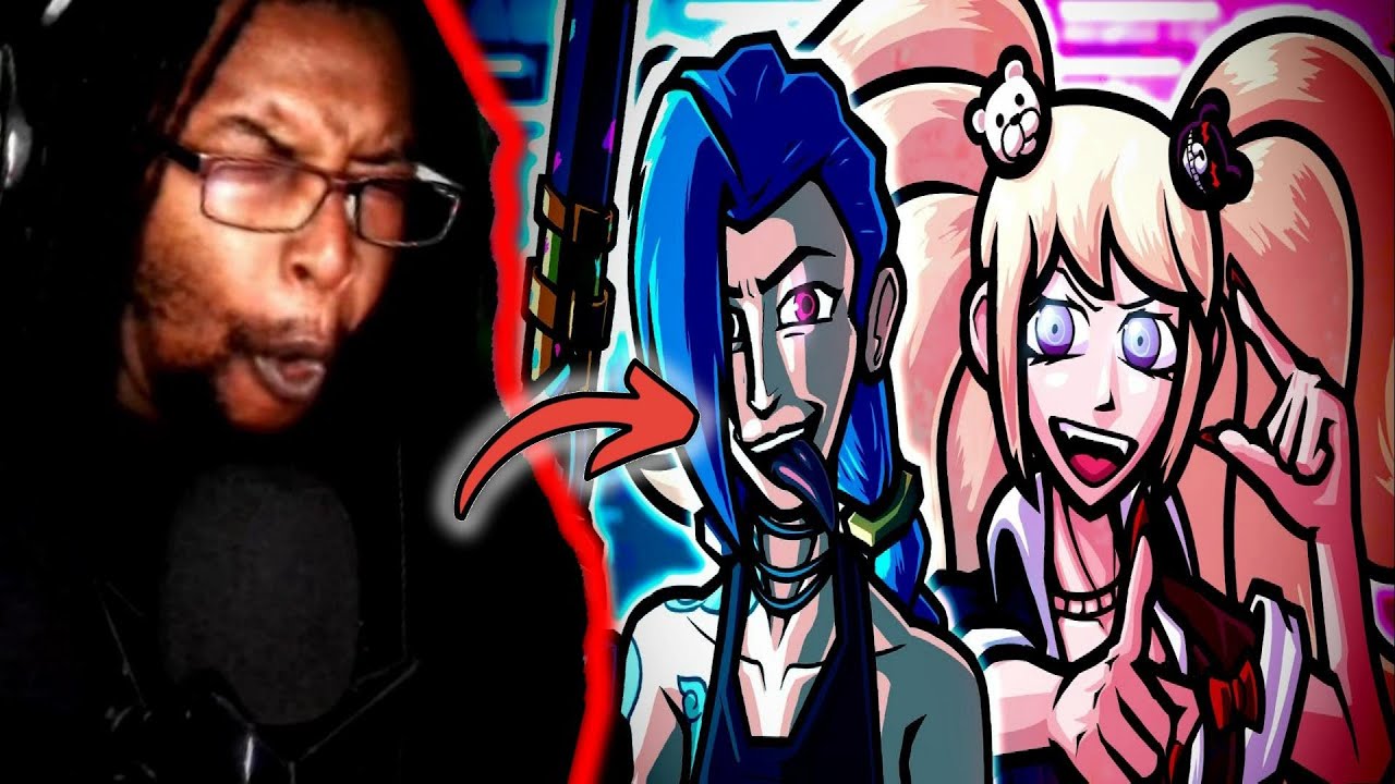 Jinx vs Junko Enoshima - RAP BATTLE! - (League of Legends vs Danganronpa) DB Reaction