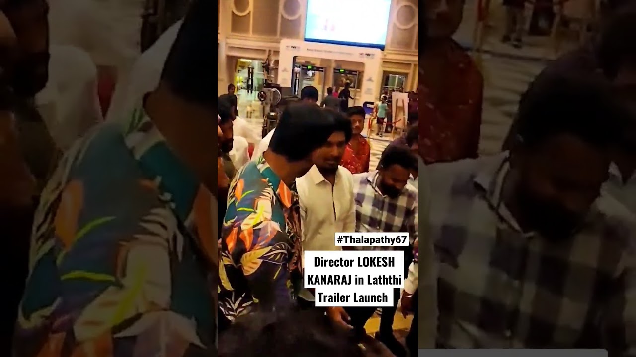 #Thalapathy67 Director Lokesh Kanaraj in Laththi Trailer Launch