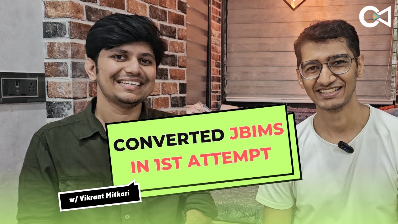 Got JBIMS in his first CET attempt | What was his strategy? | Crack Every Test