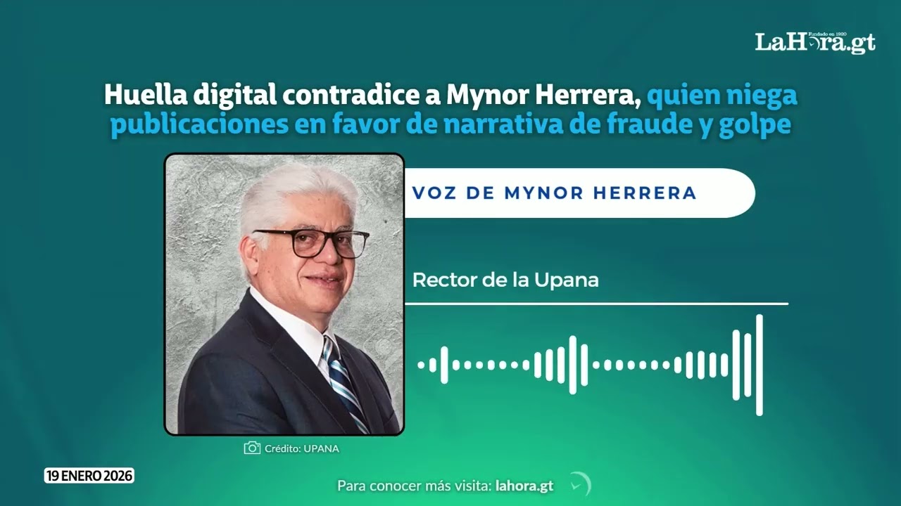 Huella digital contradice a Mynor Herrera, quien niega publicaciones