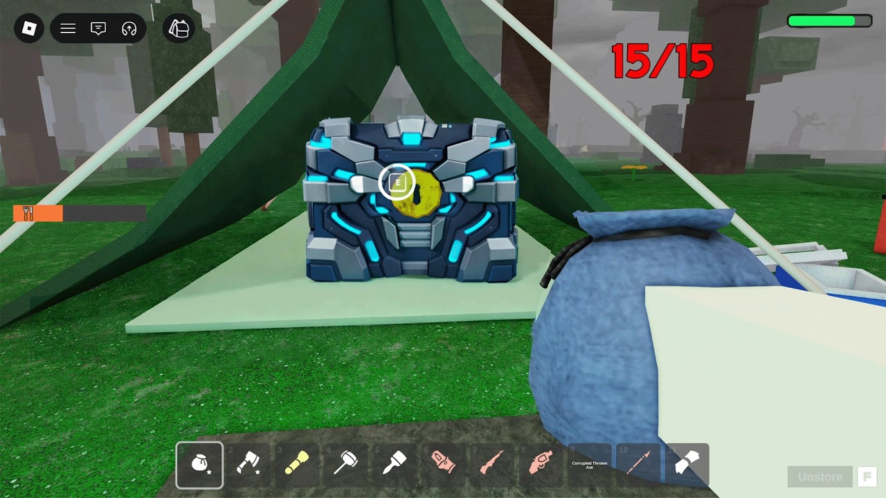 I FOUND A New CYBORG CHEST in 99 Nights in The Forest ROBLOX