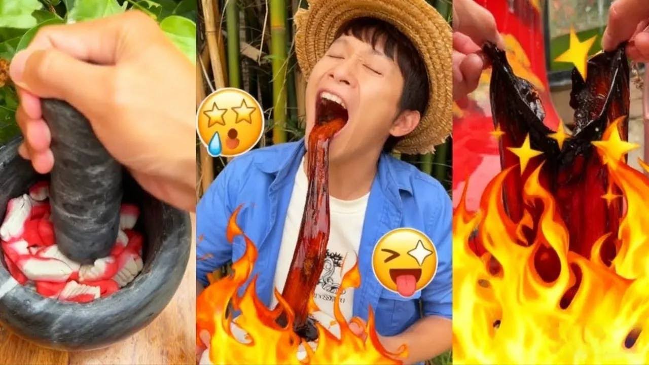 Kẹo làm từ răng #CuộcSốngVàThứcĂnRừngNúiTrungQuốc #MoTiktok #Fyp