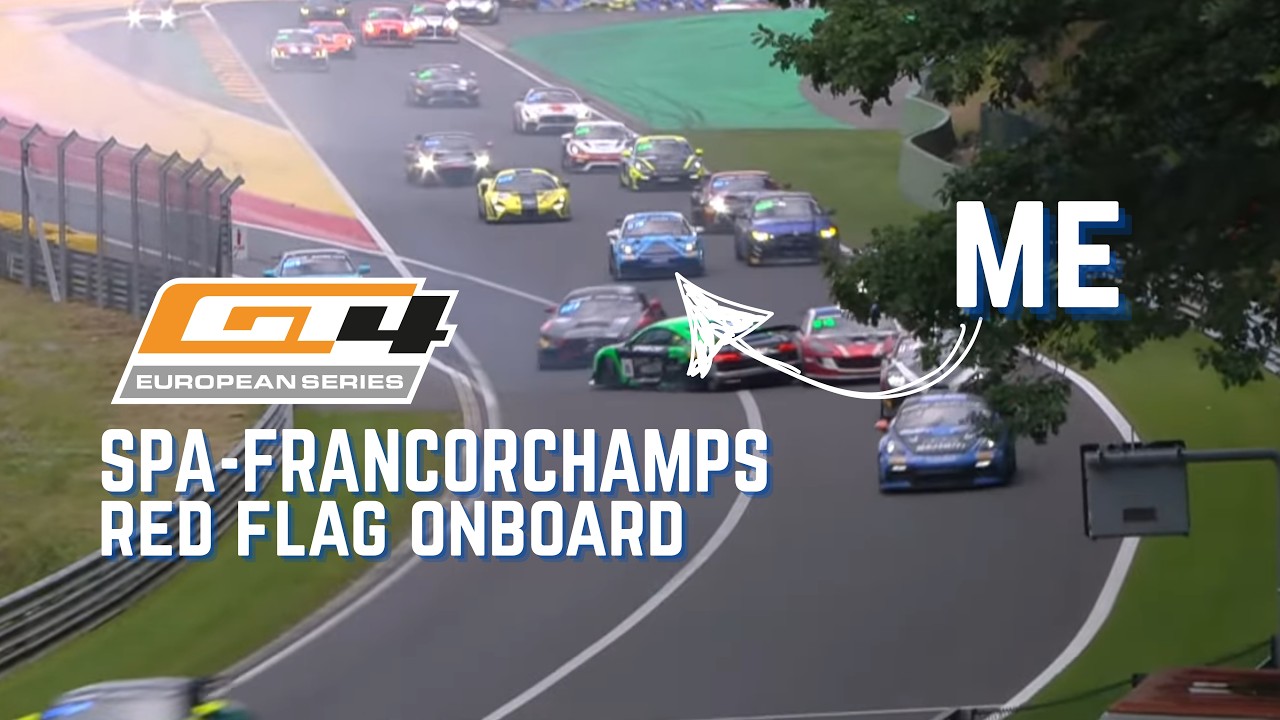RED FLAG CRASH AT SPA | Onboard GT4 European Series Spa Francorchamps