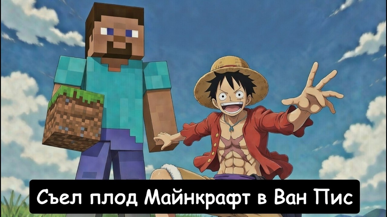 Я съел плод Майнкрафт в Ван Пис 2 часть