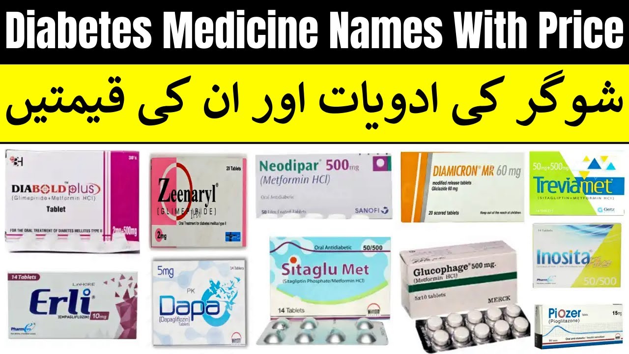 Diabetes Medicine Names With Price 2024 in Pakistan | Best Sugar Tablets Names List