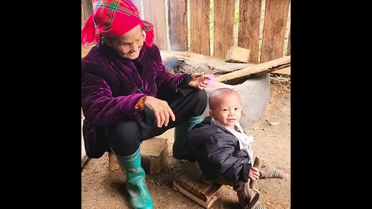 A single mother makes storage cabinets and helps her grandmother tend the vegetables in the garden.