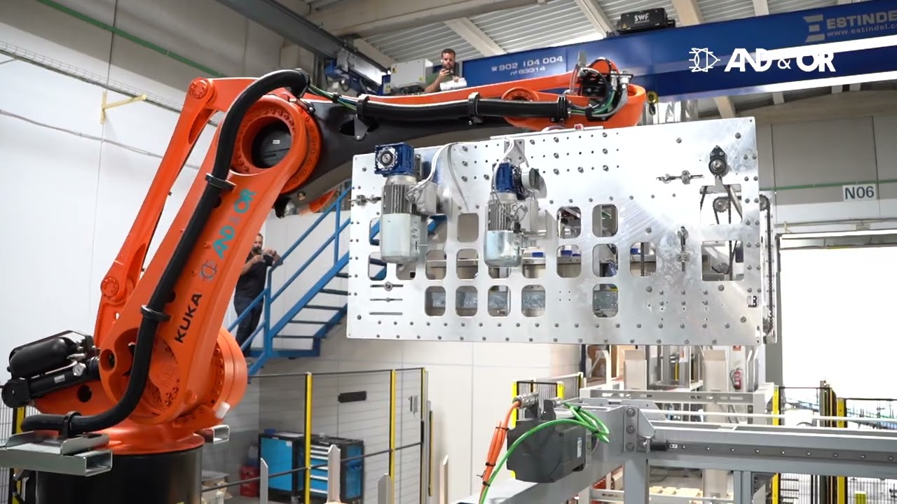 Automated Robot Palletizer for 5-10L PET Water Bottles