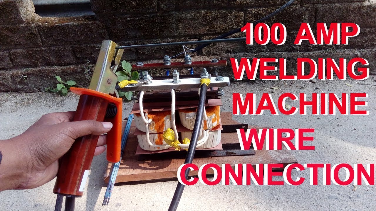 Wire connection of welding machine