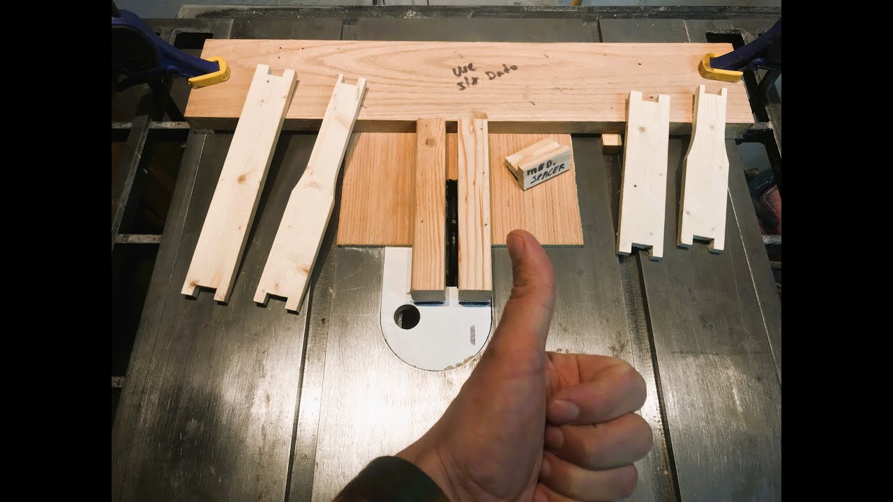 Beehive Frame Sidebar Tapering Jig For Table Saw