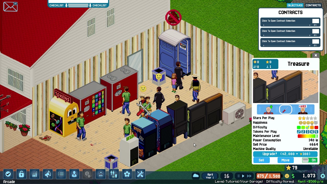 Arcade Tycoon Simulation - Gameplay (PC/UHD)