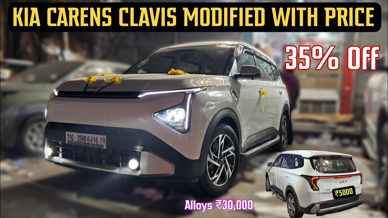 Kia Carens Clavis Base Model Modified With Price ✅ Kia Carens Clavis Modification ✅ Clavis Modified