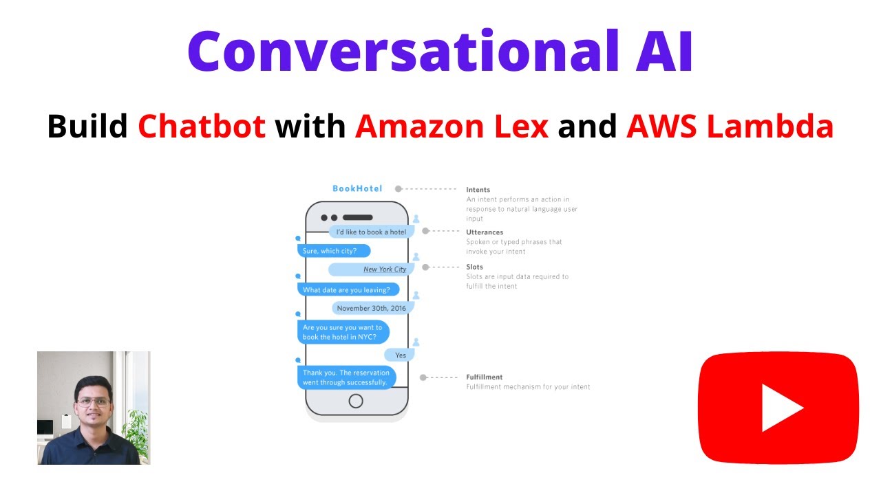 Как создать чат-бота с использованием Amazon Lex и AWS Lambda (Python) | Разговорный ИИ, часть 1