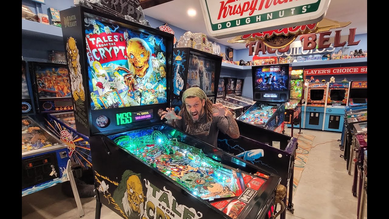 The Grasley Garage! Data East Jurassic Park joins the Arcade! Tales From the Crypt is Insane!