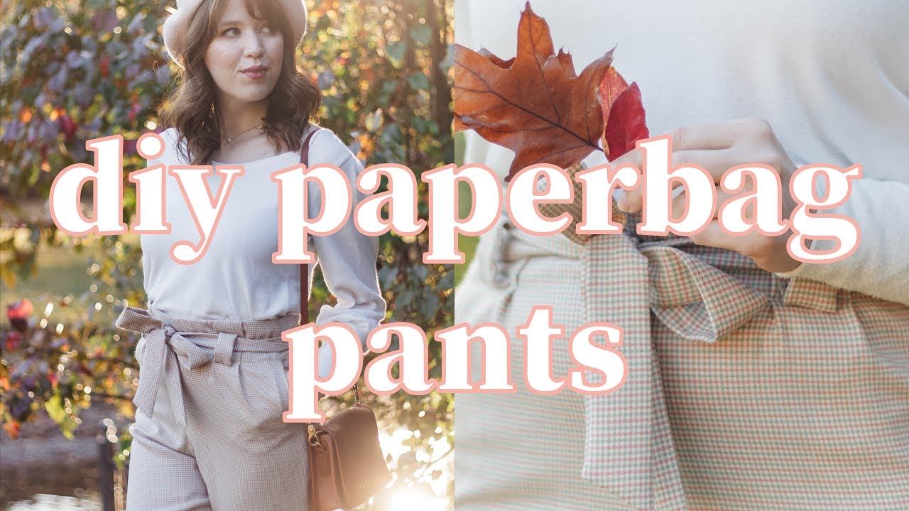 Sewing DIY Paperbag Pants for Fall: Sew with Me!
