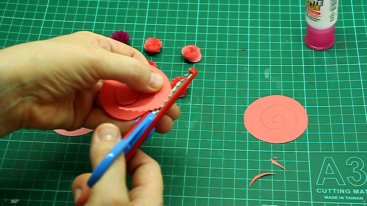 Спиральные розочки . Квиллинг