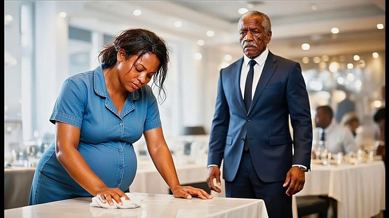 He froze when he saw his 8-months pregnant daughter-in-law working as a waitress-what she said next