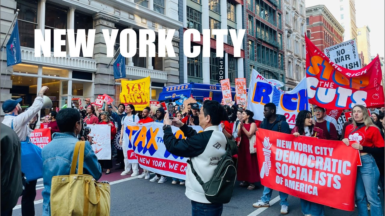 NYC May Day Protest 2026 - May Day in Manhattan #mayday #protest #newyorkcity #nycambience #4k
