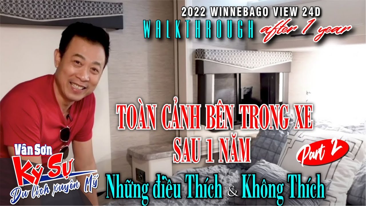 VAN SON 😊 2022 WINNEBAGO VIEW 24D WALKTHROUGH AFTER 1 YEAR | PART 2