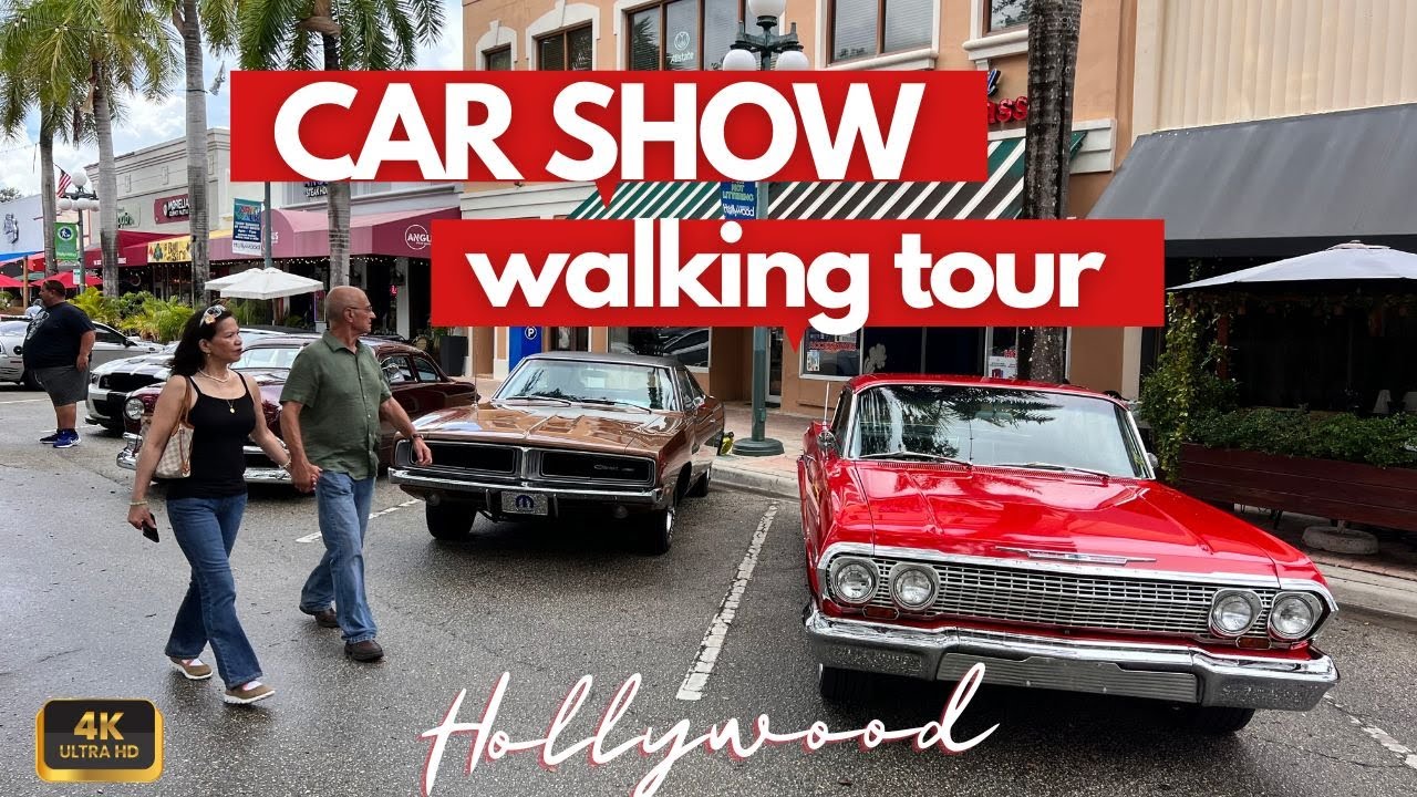 Hollywood's Amazing Cars | CAR SHOW | Walking tour 4k | Ford Mustang, VW Beetle, Vintage Chevrolet