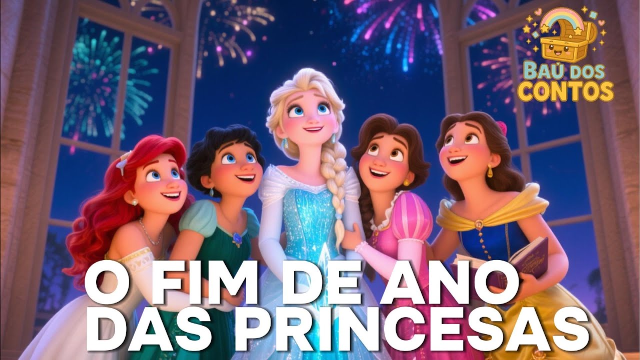 👑✨ O Fim de Ano das Princesas | História Infantil Encantada – Baú dos Contos