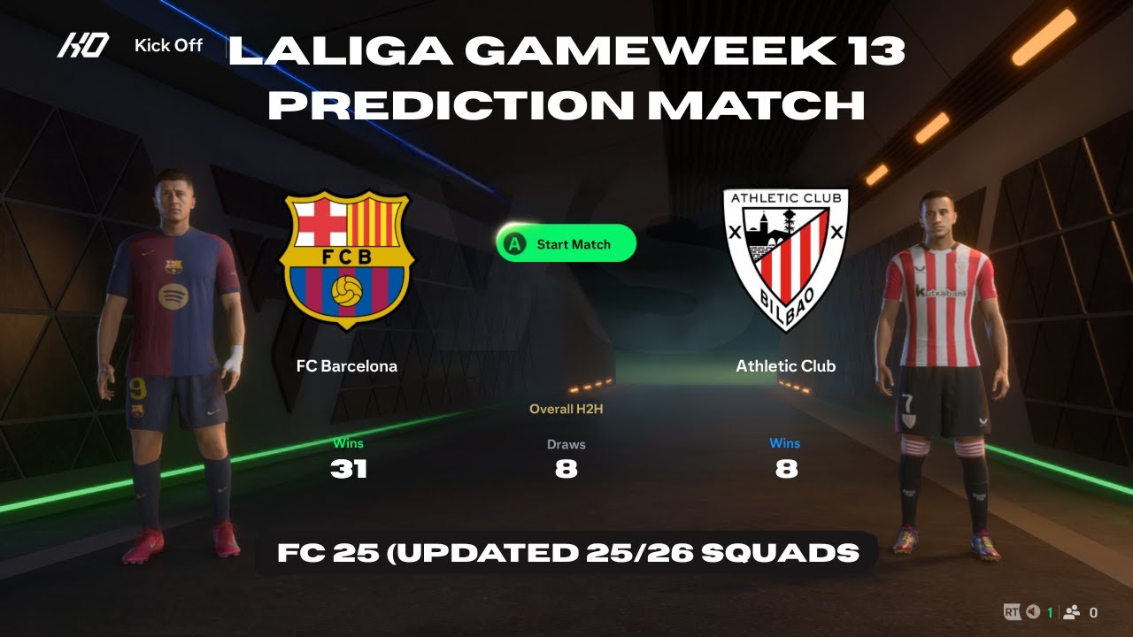 BARCELONA VS ATHLETIC CLUB (BILBAO) - FC 25