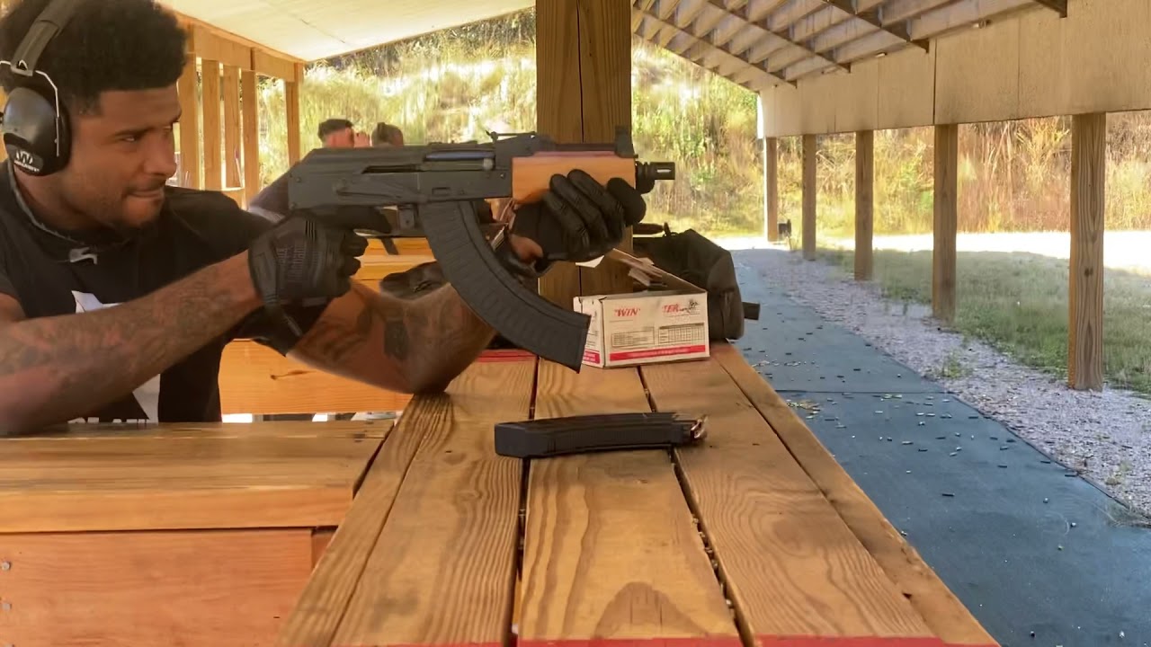 Shooting Mini Draco by Century Arms 7.62 AK Pistol Gun Range Video