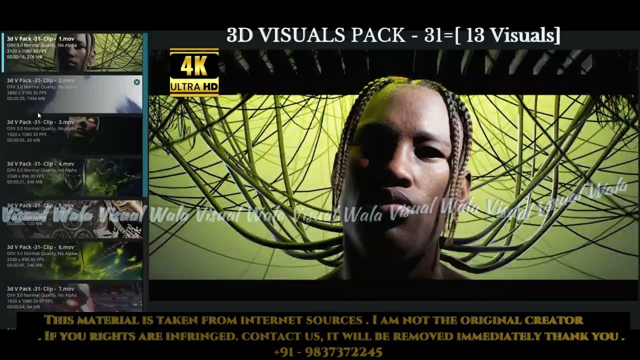 3D VISUALS PACK - 31=[ 13 Visuals]#vj #videomapping #visuals #vjloop #resolume #abstract #visuals
