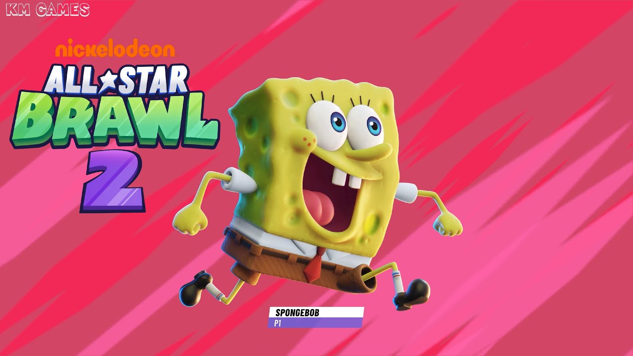 Nickelodeon All-Star Brawl 2 (1) Arcade Mode (Spongebob gameplay)